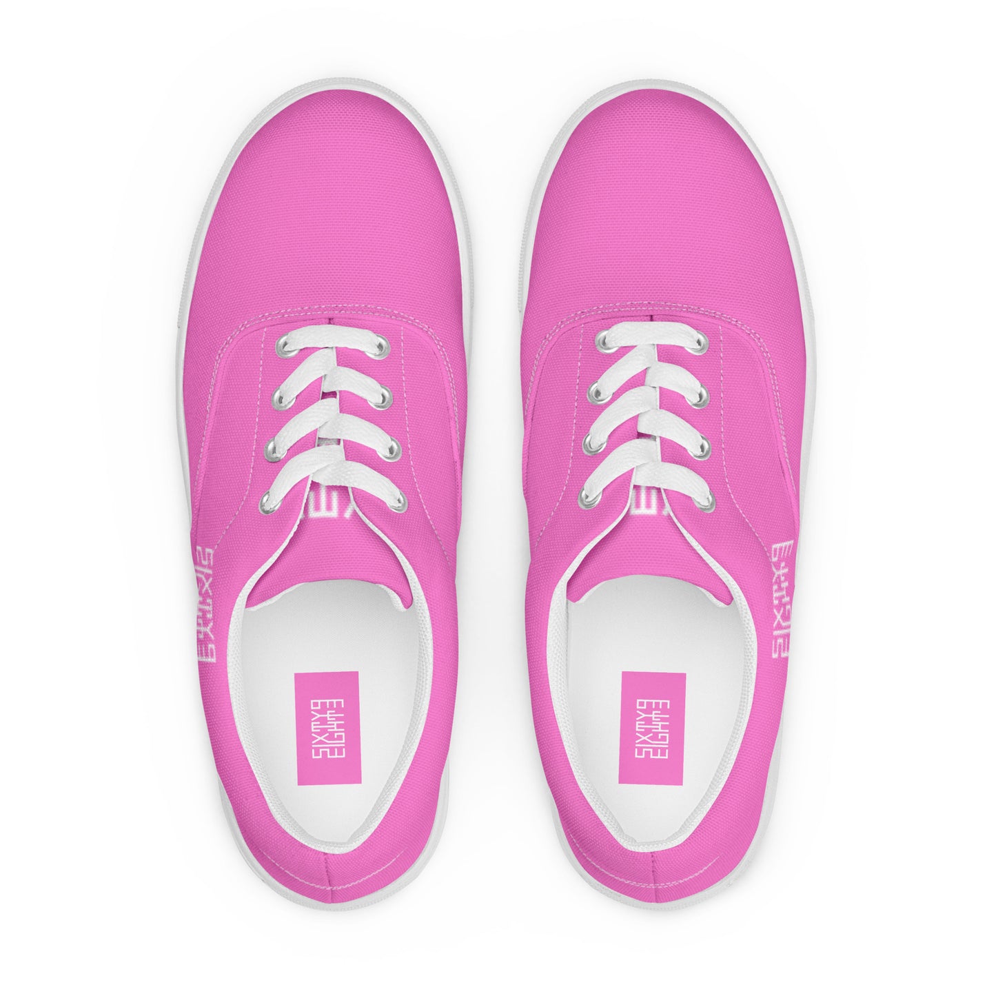 Sixty Eight 93 Logo White & Pink Women's Low Top Shoes