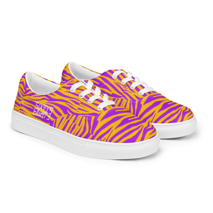 Sixty Eight 93 Logo White Zebra Purange Women's Low Top Shoes