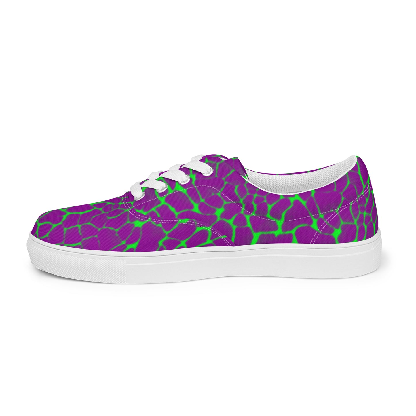 Sixty Eight 93 Logo Lime Green & White Boa Purple Lime Women's Low Top Shoes