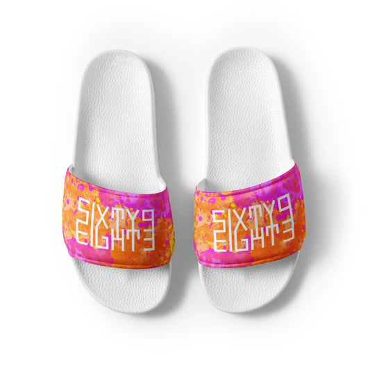 Sixty Eight 93 Logo White POY Women’s Slides