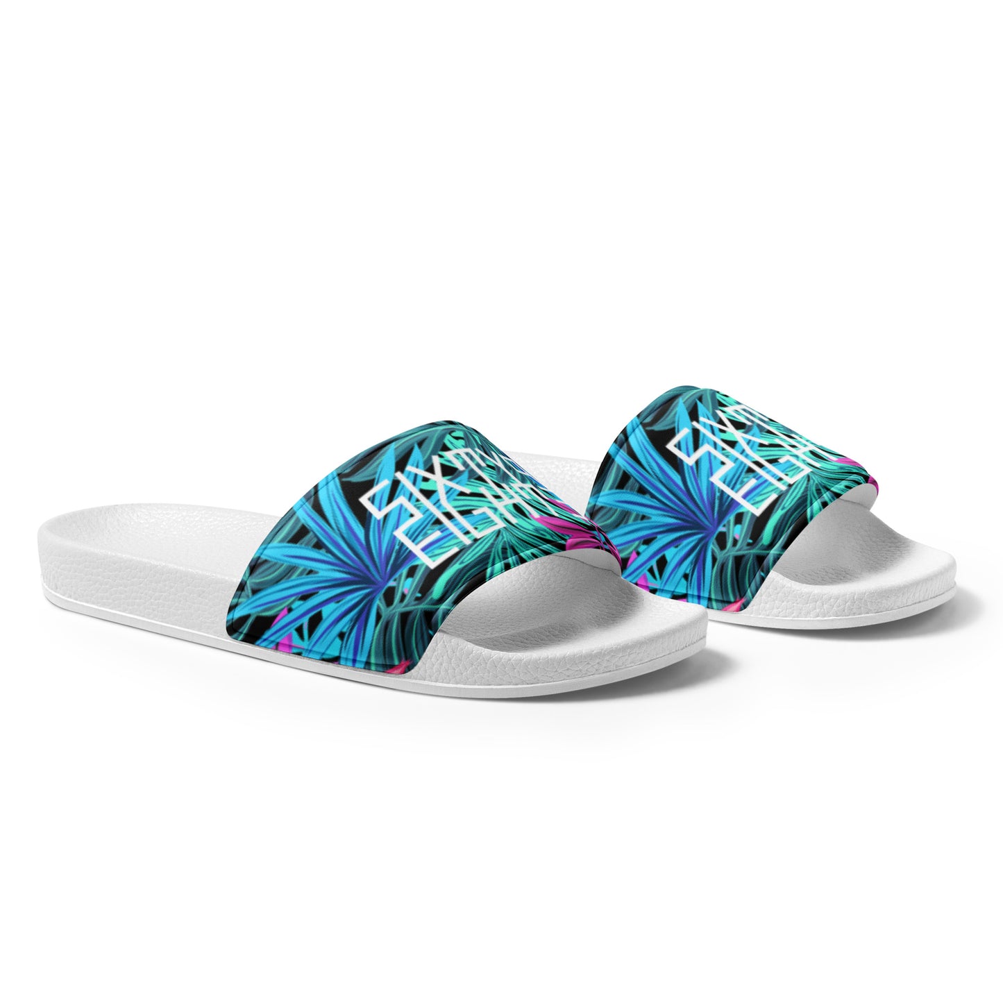 Sixty Eight 93 Logo White Tropical 1.0 Women's slides