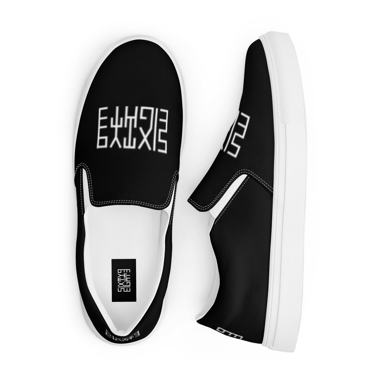 Sixty Eight 93 Logo White & Black Women’s Slip On Shoes