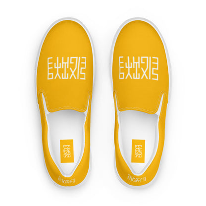 Sixty Eight 93 Logo White & Orange Women's Slip On Shoes