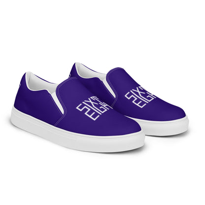 Sixty Eight 93 Logo White & Royal Blue Women's Slip On Shoes