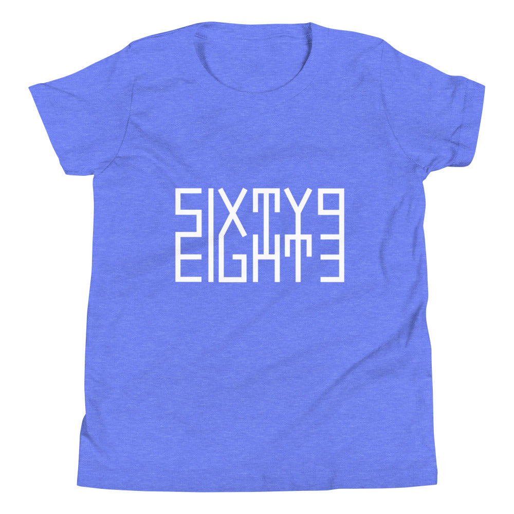 Sixty Eight 93 Logo White Youth Short Sleeve T-Shirt